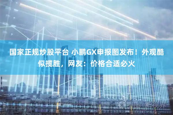 国家正规炒股平台 小鹏GX申报图发布！外观酷似揽胜，网友：价格合适必火